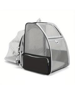 Expandable Cat Backpack Carrier with 3-Sided Mesh
