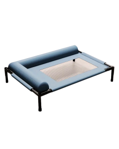 Cooling Raised Dog Bed with Pillow Support