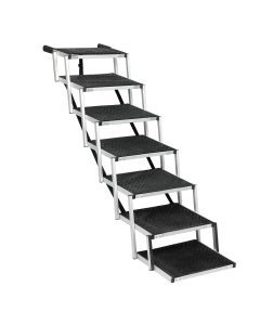 Pawz 7 Steps Dog Ramp For Car Pet Stairs Steps Ladder Travel Foldable Portable