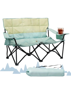Double Camping Chair 2 Person Outdoor Folding Seat
