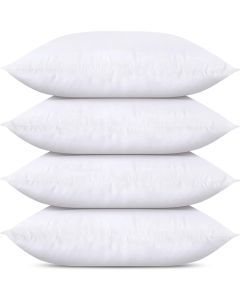4 Pack Premium 100% Cotton White Pillow - Soft & Durable - 48x74cm