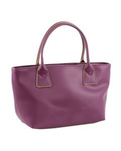 Milleni Mini Handbag Bag - Plum (Secure Top Zip Closure)