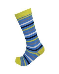 XTM Merino Stripe Pro-fit Kids Snow Socks Blue