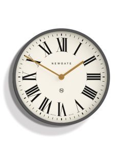 Newgate Mr Butler Wall Clock Moonstone Grey