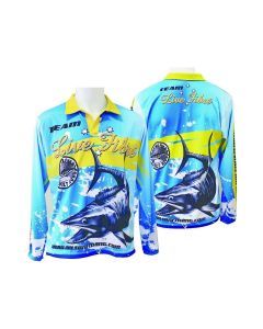 Small Team Live Fibre Fishing Shirt Long Sleeved UPF25+ Comfy,Light with Collar