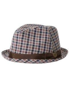 Goorin Brothers Mens Cotton Union Park Trilby Hat Stingy Brim - Blue