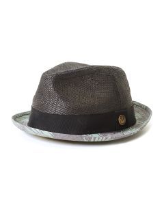 Goorin Bros. Mens Beach Club Fedora Trilby Hawaiian Hawaii - Black