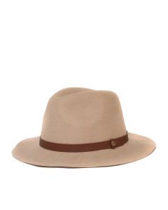Goorin Bros Desert Rider Wool Fedora Hat Western Cowboy Style - Tan