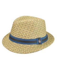 Goorin Bros. Malibu Fedora Straw Hat Mens Trilby Cap Panama Summer - Natural