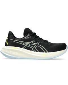 Mens ASICS GEL-Cumulus 26 Running Shoes (2E Wide) in Black/Safety Yellow – Size 8.5