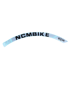 NCM Bikes rim sticker 27.5 inch Prague [White]