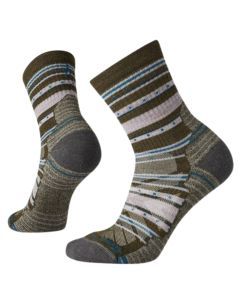 Smartwool Womens Performance Hike Light Cushion Sulawesi Mid Crew Socks in Military Olive – Size M