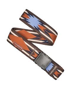 Arcade A2 Slim Stretch Belt in Ironwood Performance Travel Friendly Buckle Brown/Bay - One Size