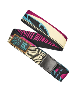 Arcade A2 Slim Stretch Belt in Save The Waves Travel Friendly Buckle Amalfi/Rise - One Size