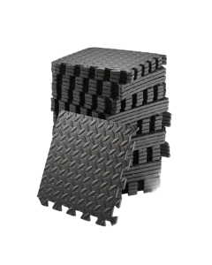 Interlocking Exercise Mat Black Set (48pcs)