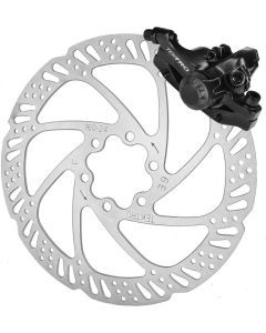 Disc Brake rotor and caliper, mechanical, W/Tektro logo, TR180-24, Stainless