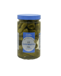 720g Lake Prespa Dill Pickles Gherkins Pickled Cucumbers in Glass Jar - Product of North Macedonia