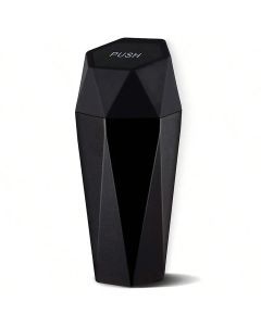 Portable Mini Car Trash Can–Waterproof Storage Bin with Lid Black