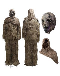 Scary Scarecrow Halloween Costume Set with Mask