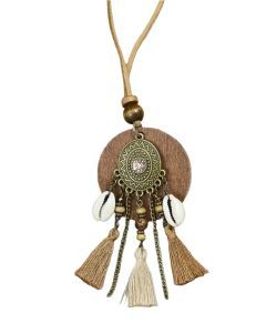 NNEOBA Vintage Tassel Pendant Necklace for Women