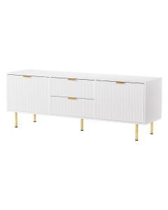 LevedeTV Unit Cabinet Entertainment Stand Table Cabinets Storage with 2 drawers