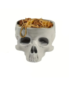 Skull Serving Bowl - Vintage Gothic Table Decor