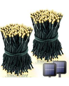 Solar Christmas Lights Outdoor Waterproof String 8 Modes