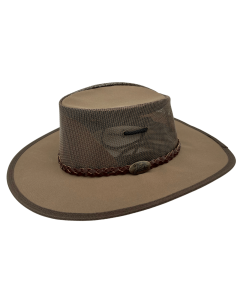 Jacaru 126 Parks Koolaroo Wide Brim Outback Hat - Brown