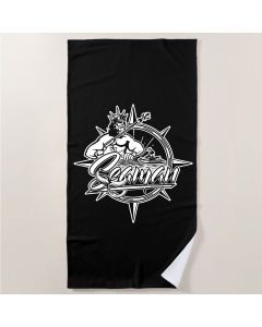 Seaman Marine Sand-Free Microfibre Quick Dry Beach Towel - 800mm x 1600mm