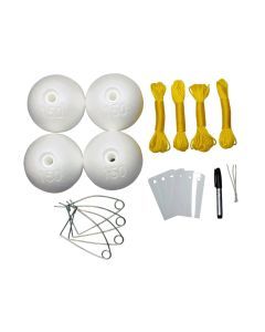 Wilson Crab Pot Accessories Kit - 4 Poly Floats,4 Clips,4 Id Tags,4 Ropes,1 Pen