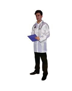 Mens Doctor Costume Dr Adult Halloween Hospital Medical Surgeon Lab Coat Outfit