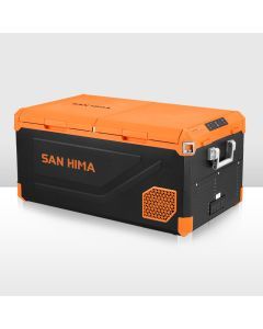 San Hima Portable Camping Fridge Freezer 75L Dual Zone Caravan Car Cooler 4WD