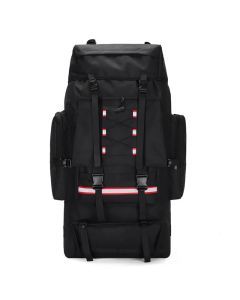 Tactical Backpack with Reflective Strips Black