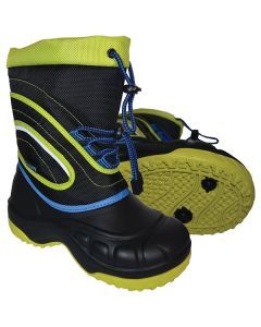 XTM Buzz Kids Après Snow Boots Black/Yellow/Blue Size Euro 27/28 US 10/11