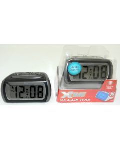LCD Alarm Clock X Time BLACK