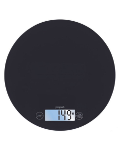 Propert Disque 3 Tempered Glass Kitchen Scales in Black