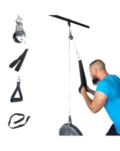Fitness DIY Pulley Cable Machine Attachment System