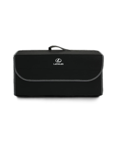 Large Car Seat Rear Storage Pouch–Soft Felt Trunk Organizer Bag Black