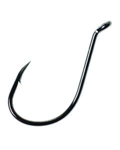 5 Packets of Eagle Claw Lazer Sharp L2BG Platinum Black Long Shank Octopus Hooks