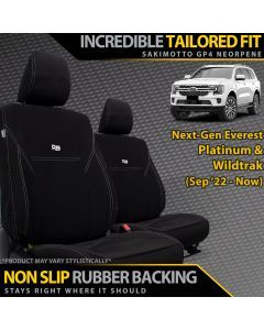 Ford Next-Gen Everest Platinum & Wildtrak Neoprene 2x Front Row Seat Covers