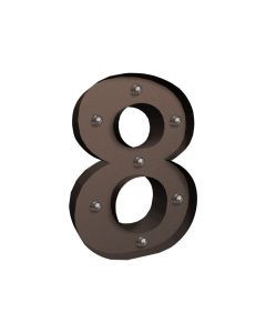 Traderight Group  LED Metal Number Lights Free Standing Hanging Marquee Event Party D?cor Number 8