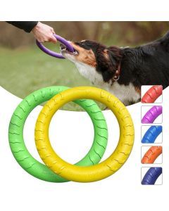 Medium 20cm Lightweight Dog Toy Chew Durable Floating Training Ring for Chewers Pet