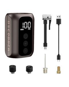 A5mini Portable Wireless Air Pump 100PSI Rechargeable Brown