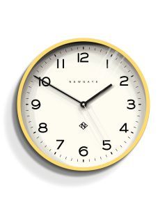 Newgate Number Three Echo Clock Silicone Yellow