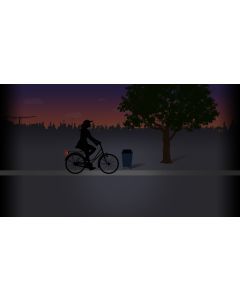 Rear Bike Light SPANNINGA SOLO XB Version