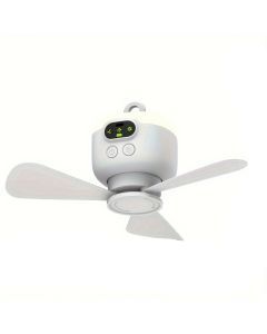 Portable USB Rechargeable Ceiling Fan with Night Light