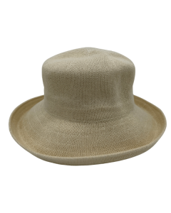 Jacaru 1506 Foldable Crushable Bucket Summer Sun Hat - Sand (Large Brim/One Size)