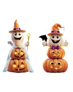 Halloween Garden Decorations Plastic Lawn Decor (2pcs)