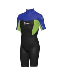 Maddog Kids 2mm Neoprene Short Sleeve Springsuit Wetsuit (Blue/Black)