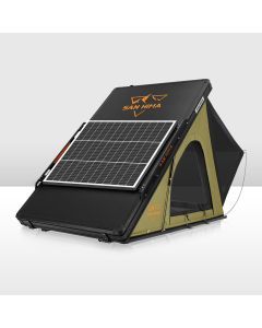 San Hima Kalbarri Lite Rooftop Tent Hardshell Olive+130W Solar Panel+Ladder&Rack
